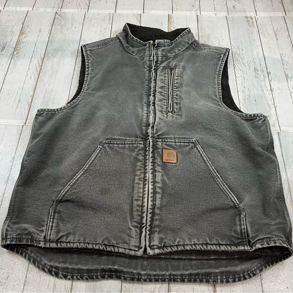 Carhartt Men’s V33 GVL Sherpa-Lined Mock-Neck Vest SzL